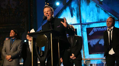 Metallica spillede som kvintet i Rock And Roll Hall Of Fame
