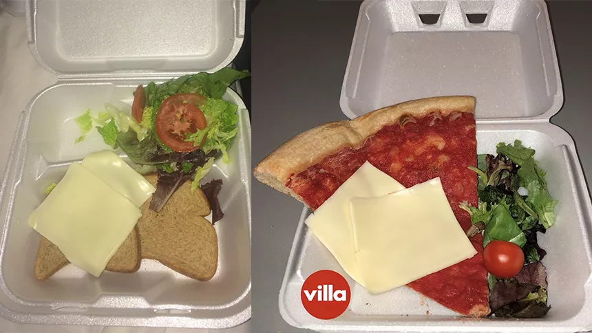 Pizzakedja driver med välkänd festival-meme