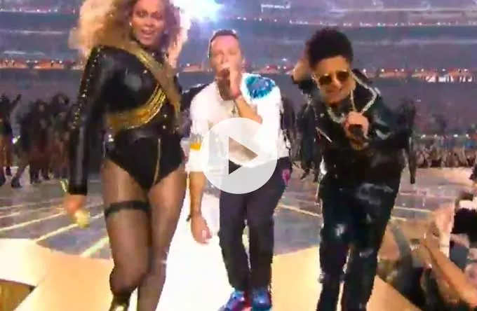 Video: Se Coldplay, Beyoncé og Bruno Mars’ Super Bowl-optræden 