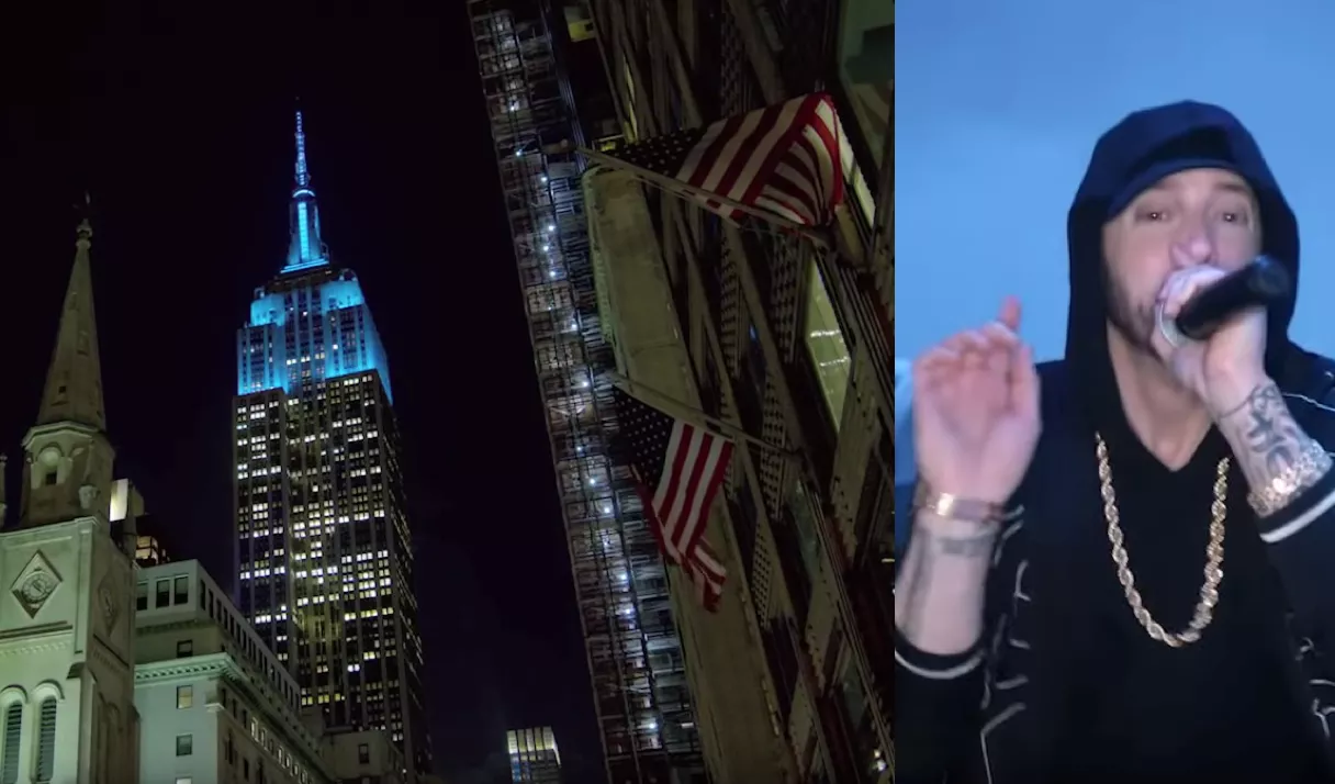 "Venom" i 381 meters højde: Eminem rapper fra toppen af Empire State Building