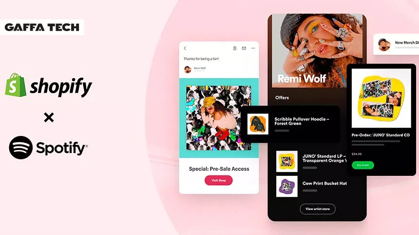 Nu kan kunstnere sælge merchandise på Spotify
