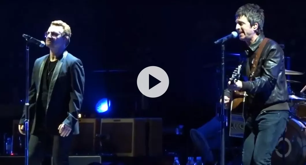 Video: U2 får besøg af Noel Gallagher i Beatles-cover