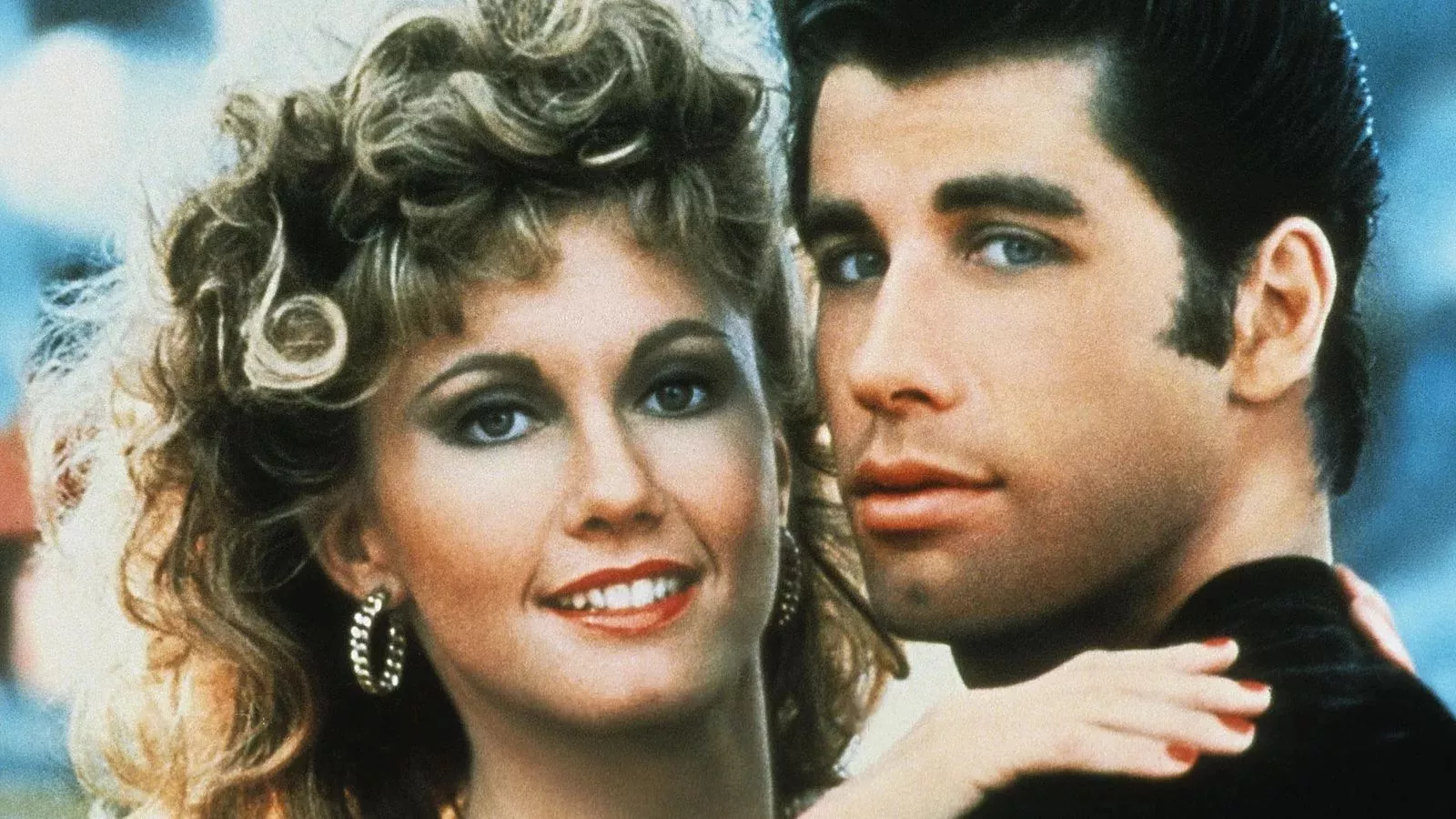 Olivia Newton-John och John Travolta i musikalfilmen Grease från 1978.