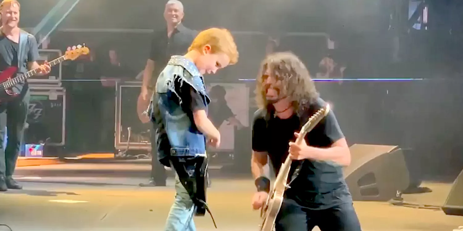 VIDEO: Foo Fighters spiller “Everlong” med Anthrax-guitarists otteårige søn