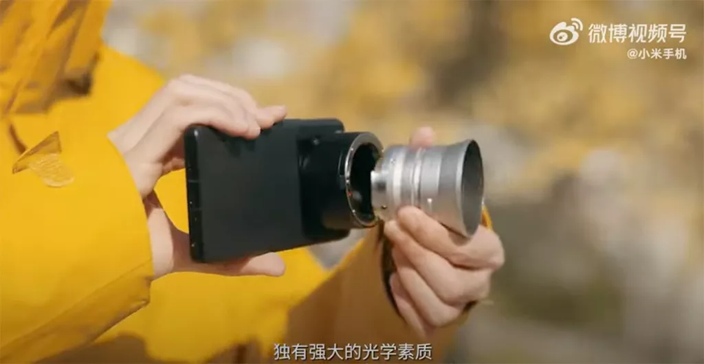 Skærmbillede fra Xiaomis YouTube-video