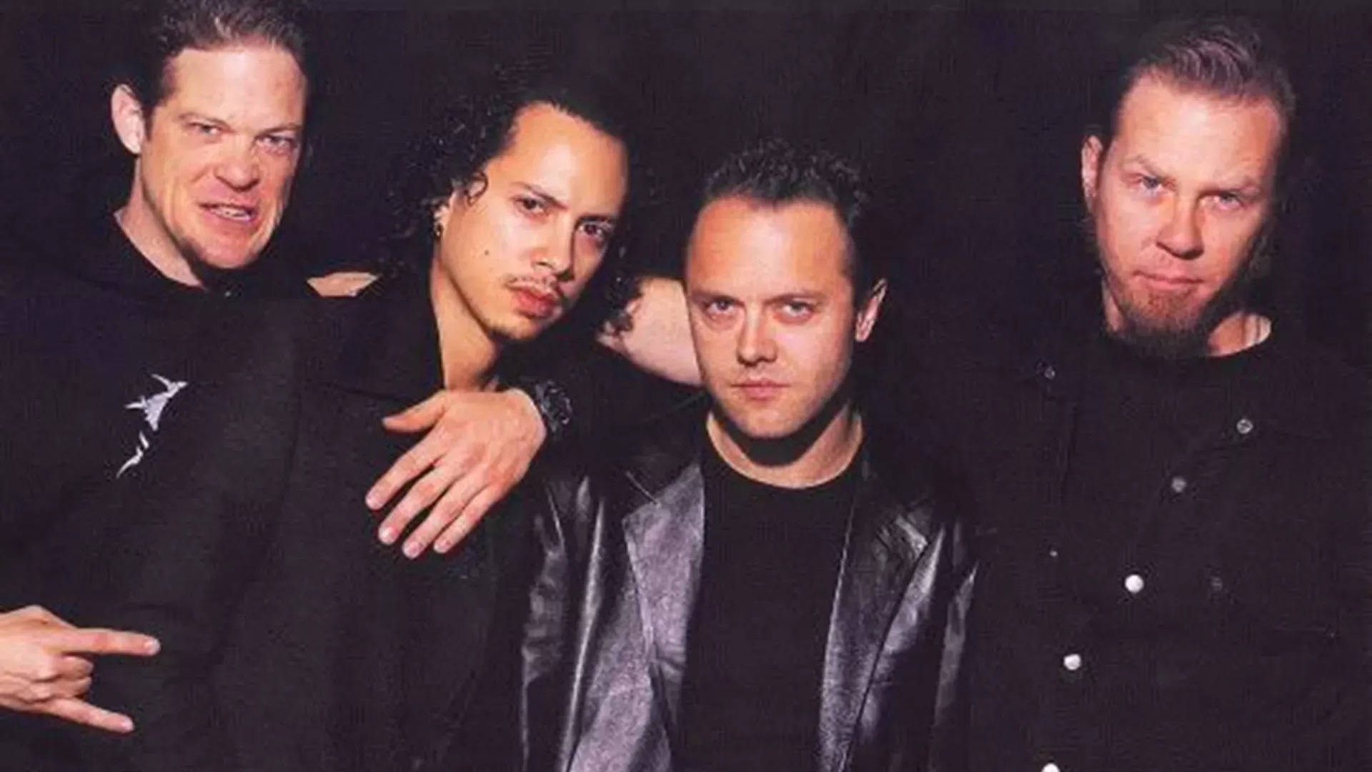 Metallica med Jason Newsted längst till vänster.