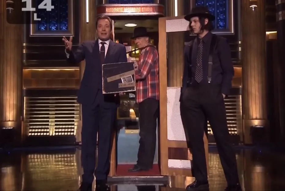 Jack White optager Neil Young live hos Jimmy Fallon