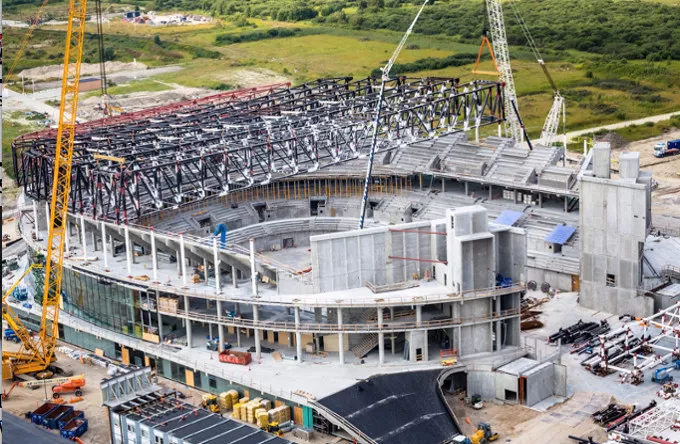 Royal Arena i København holder rejsegilde