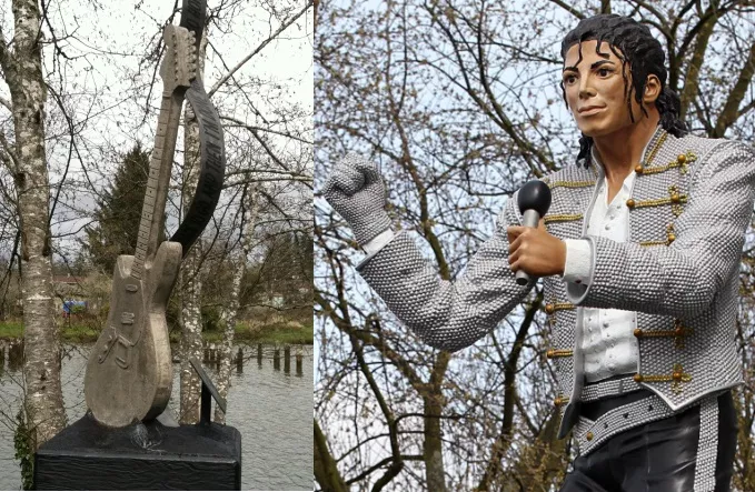 Kurt Cobain og Michael Jackson får statuer