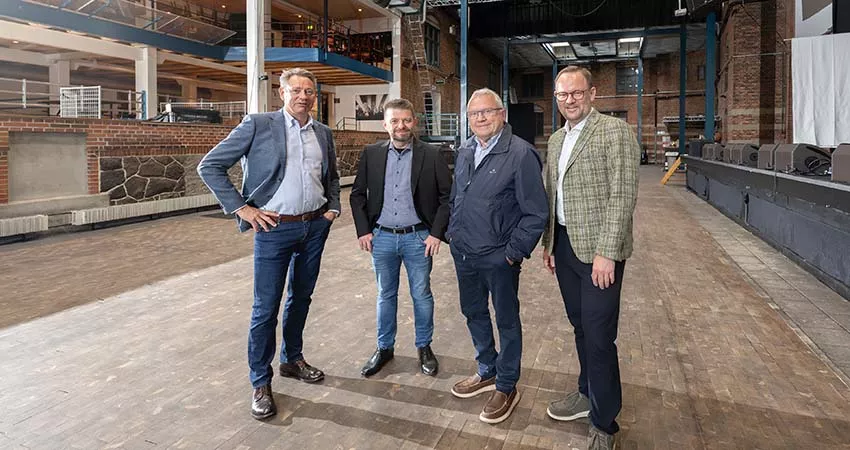 Pressebillede Musikhuset Esbjerg: Fra venstre til højre: Torben Seldrup, Jakob Lose, Johnny Søtrup, Jesper Frost Rasmussen