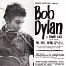 Billet fra Dylans første koncert på auktion