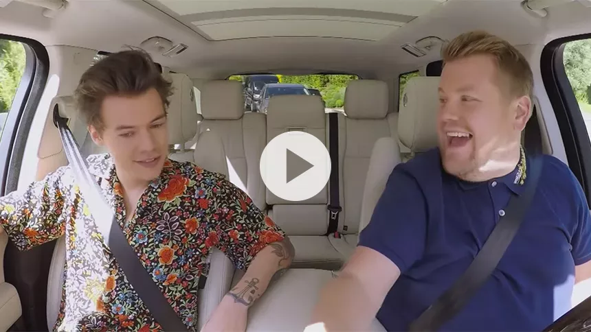 Se Harry Styles i James Cordens Carpool Karaoke