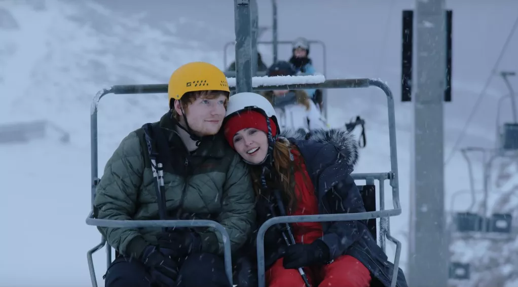 Sheeran charmerer i sneen i ny musikvideo