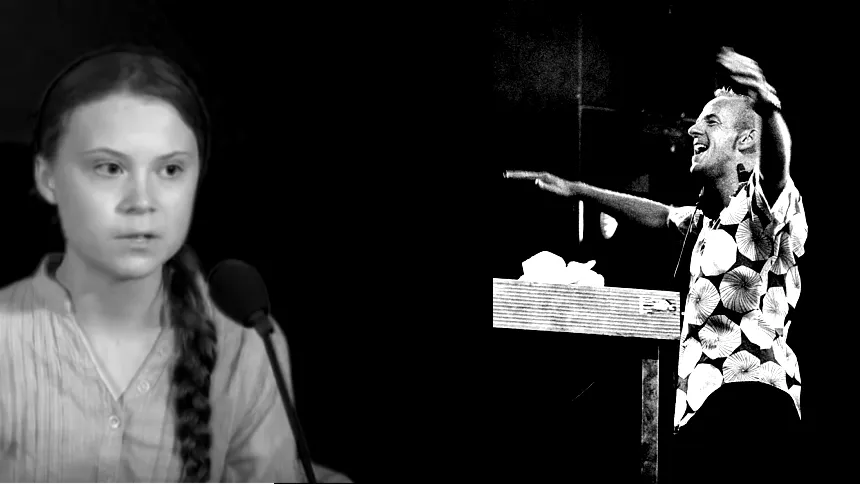 VIDEO: Fatboy Slim spiller Greta Thunberg-mashup under dj-sæt