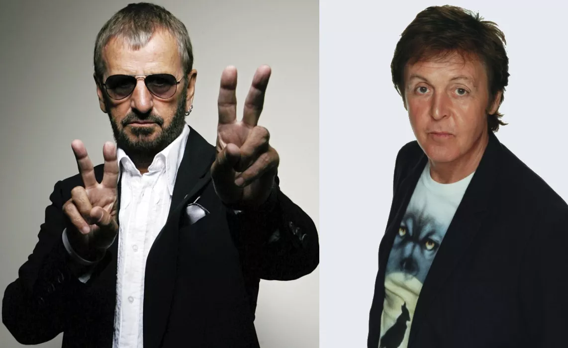 Paul McCartney og Ringo Starr optrådte sammen