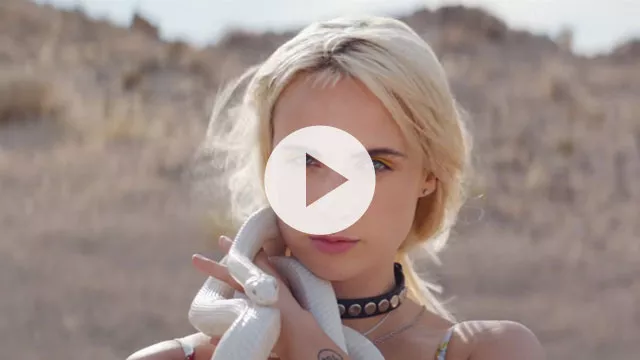 Video: Se MØ kæle med slange og være flyvende i ørken