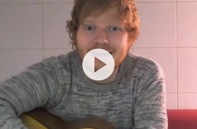 Se Ed Sheeran takke for sine GAFFA-Priser