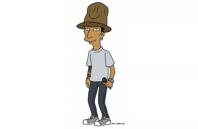 Pharrell bliver en Simpsons-karakter
