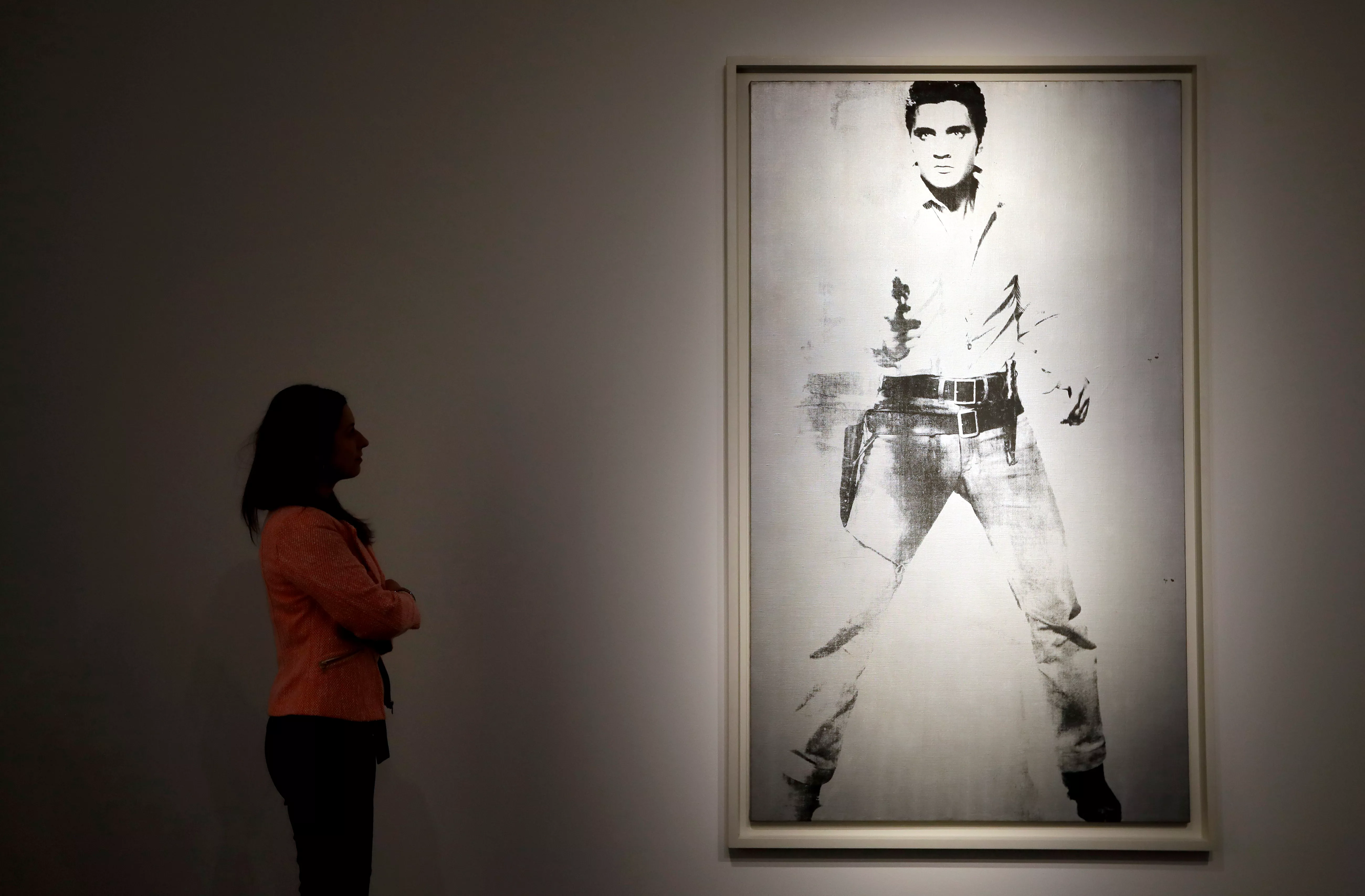 Warhol-portrett av Elvis til salgs