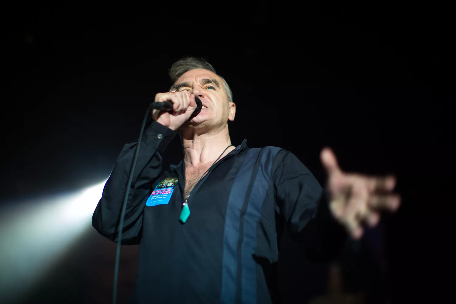 Morrissey stoppar konsert efter fans stormat scenen 