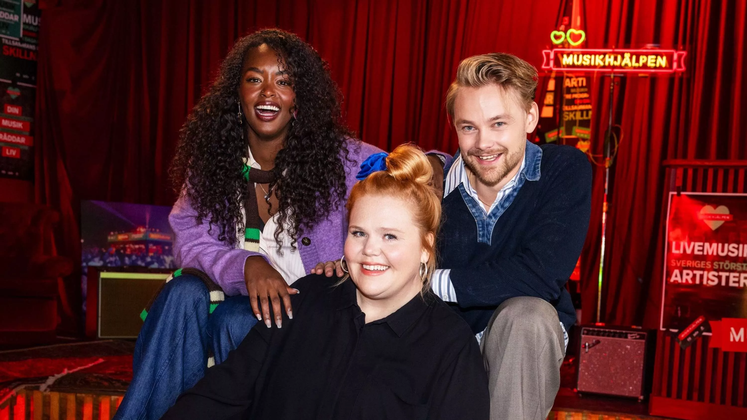 Årets upplaga av Musikhjälpen leds av journalisterna Linnea Wikblad och Assia Dahir, tillsammans med nykomlingen Hampus Hedström.