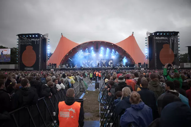 Roskilde Festivals Orange Scene, som får ny teltdug til næste år