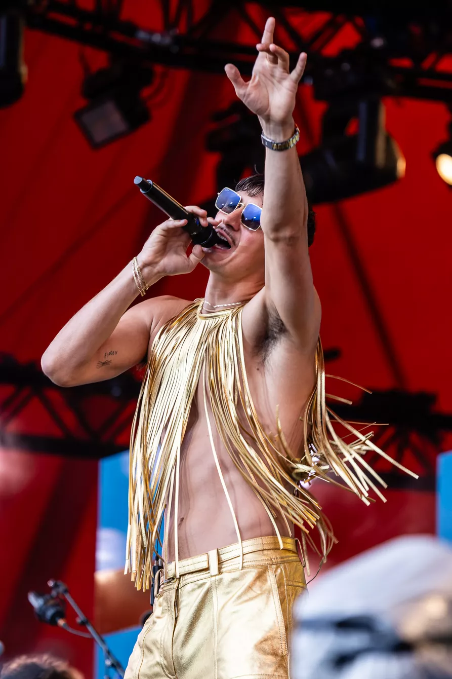 Tobias Rahim på Roskilde Festival, 2023. Foto: Erling Brodersen