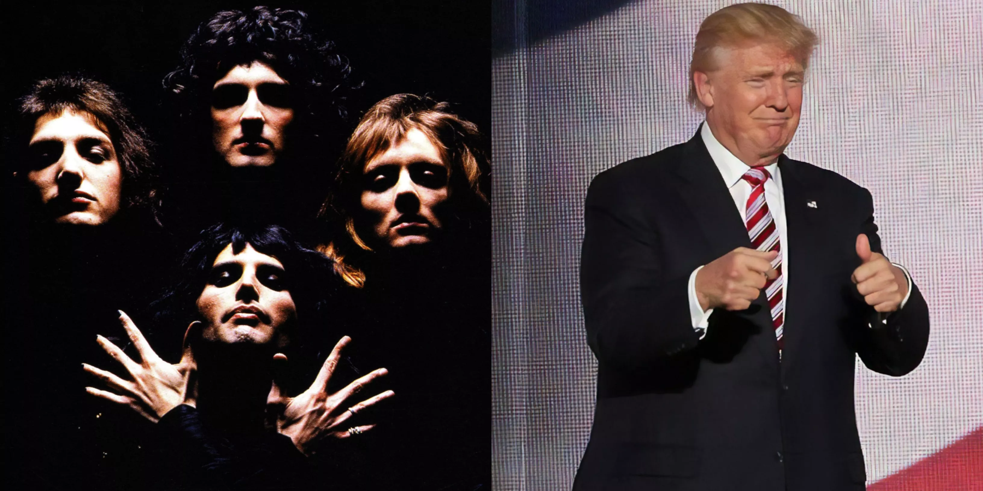 SATIRE: Donald Trump siger farvel med "Bohemian Rhapsody"