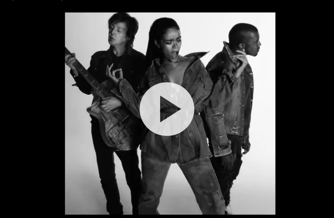 Rihanna, Kanye og Macca i ny video