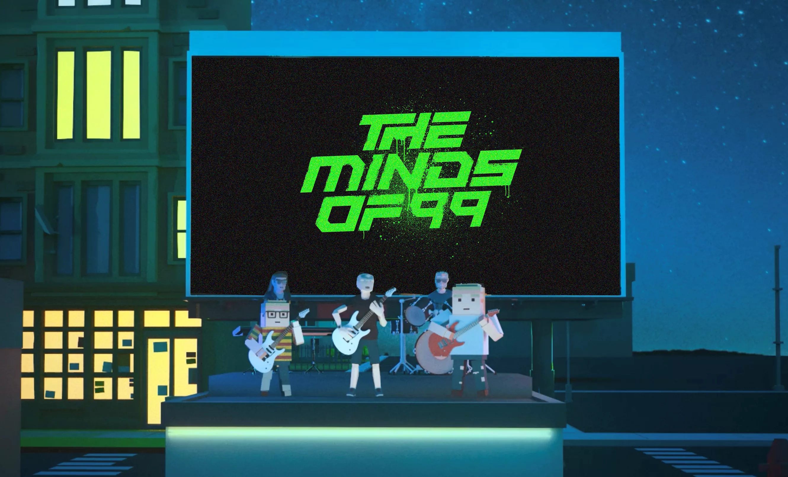 The Minds of 99 udgiver funky sang med skæv, animeret musikvideo
