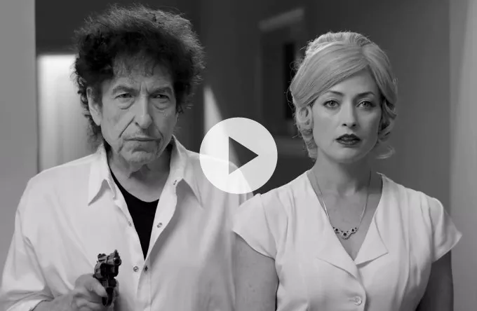 Video: Se Bob Dylan i blodigt trekantsdrama