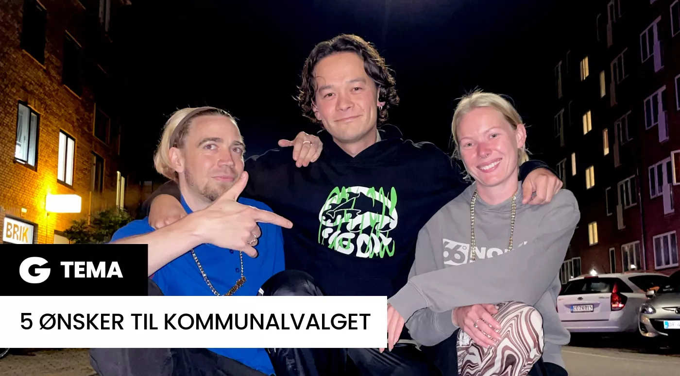 På fotoet ses Big Oils Sebastian Zieler (venstre), Terkel Atsushi (midt) og Danielle Schultz (højre).
