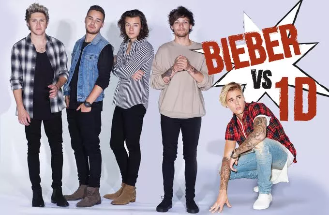 Justin Bieber versus One Direction: Hvem er størst?