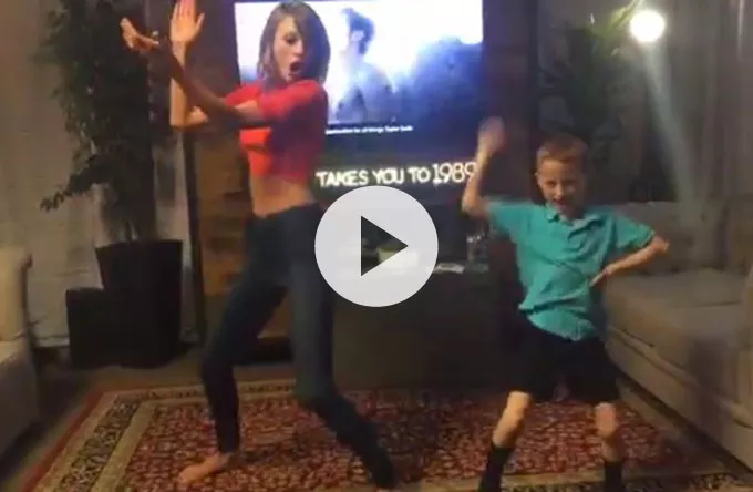 Se Taylor Swift danse med syv-årig superfan